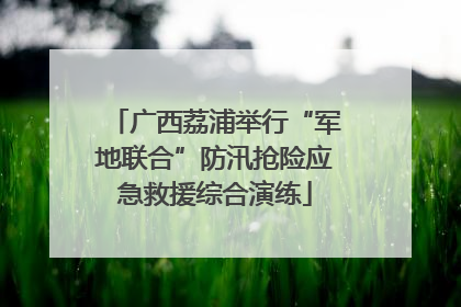 广西荔浦举行“军地联合”防汛抢险应急救援综合演练